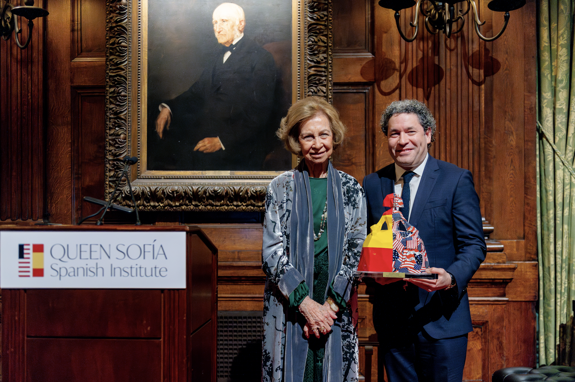 H.M. Queen Sofía Presents the 2024 Sophia Award for Excellence to Gustavo Dudamel